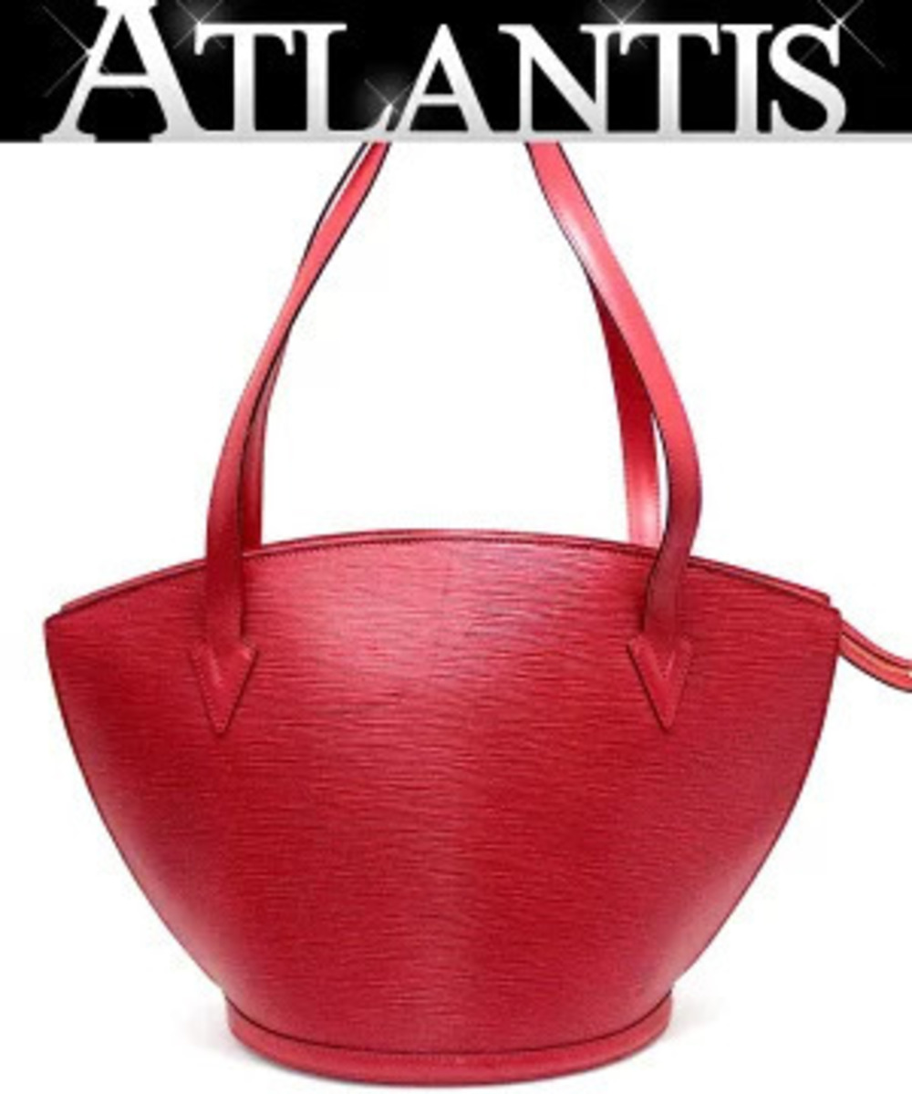 Louis Vuitton Saint Jacques Shopping Shoulder Bag Castilian Red Epi Leather